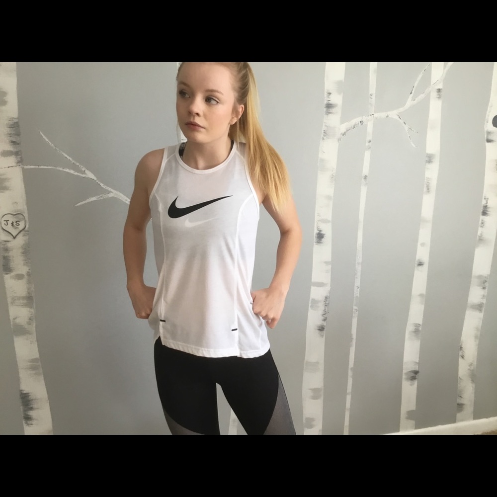 Nike white Razorback tank